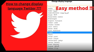 How to Change Display Language Twitter  🔥🔥🔥