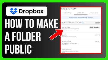 How to Make a Dropbox Folder Public