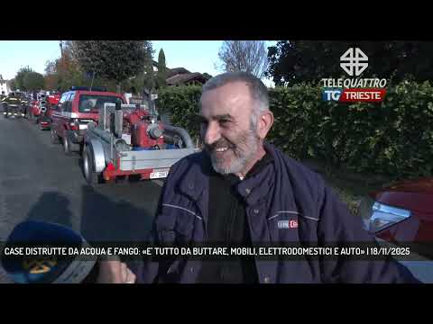 CASE DISTRUTTE DA ACQUA E FANGO: «E' TUTTO DA BUTTARE, MOBILI, ELETTRODOMESTICI E AUTO» | 18/11/2025