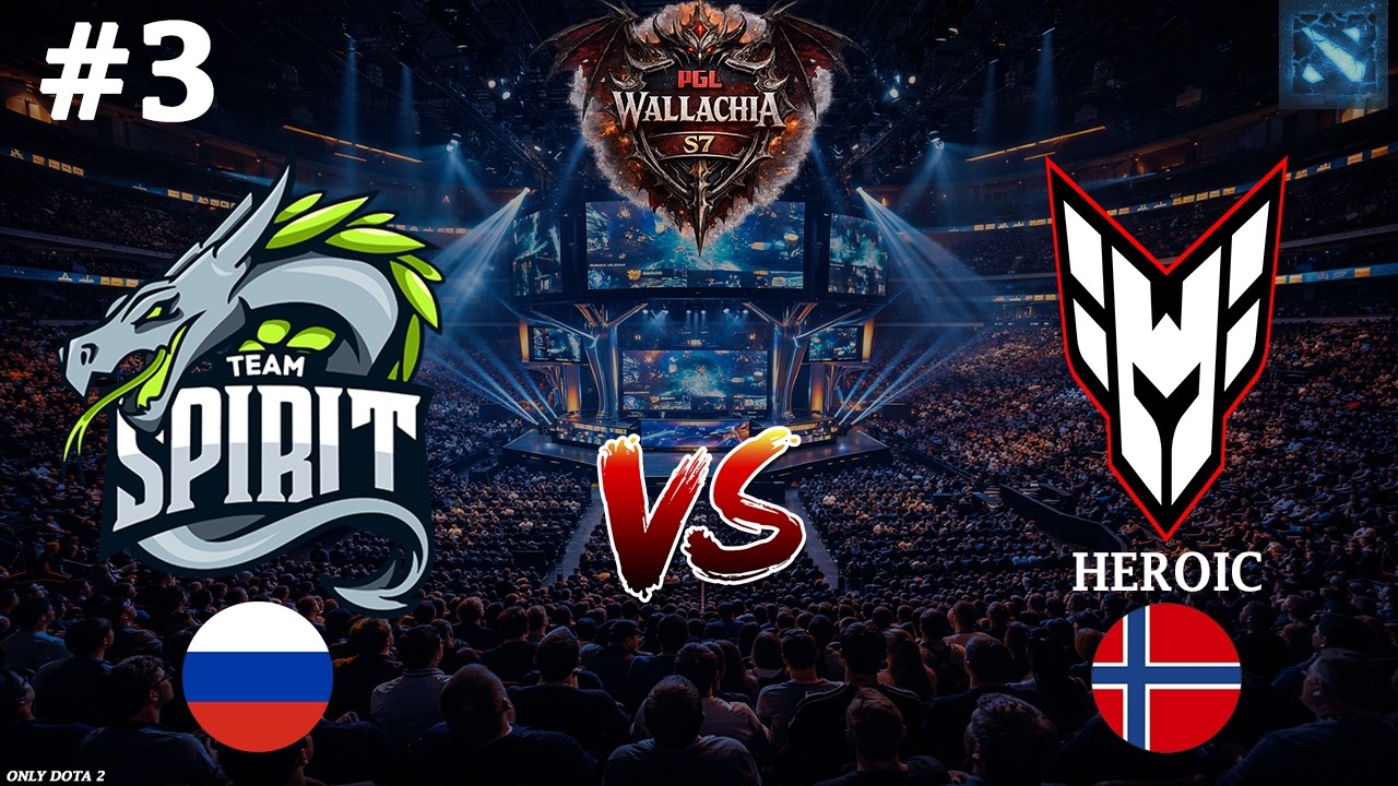 ЯТОРО ПОКАЗАЛ КЕРРИ ЛУНУ! | Spirit vs Heroic #3 (BO3) PGL Wallachia S7