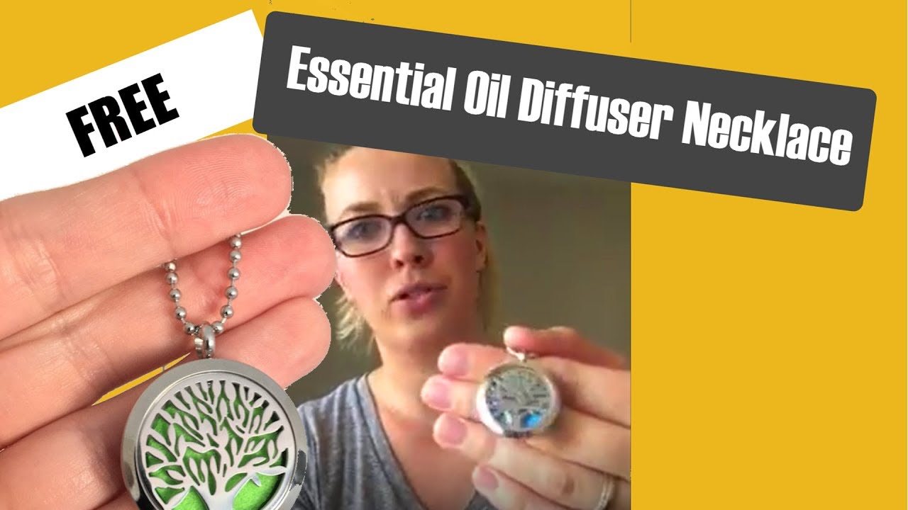 Free Aromatherapy Essential Oil Necklace Diffuser
