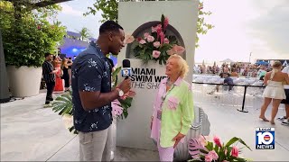 96-year-old Miami model Gloria Pallot returns to Swim Week runway