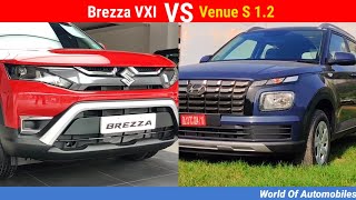 Brezza VXI VS Venue 1.2 S Model (Mid Varients) Which car you should buy ?? QUICK COMPARISION
