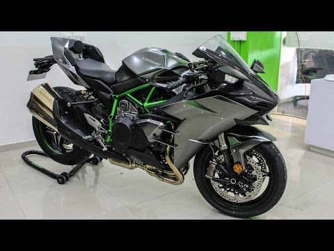 India's First 2017 Ninja H2 Carbon - Review, Walk around, Exhaust Note