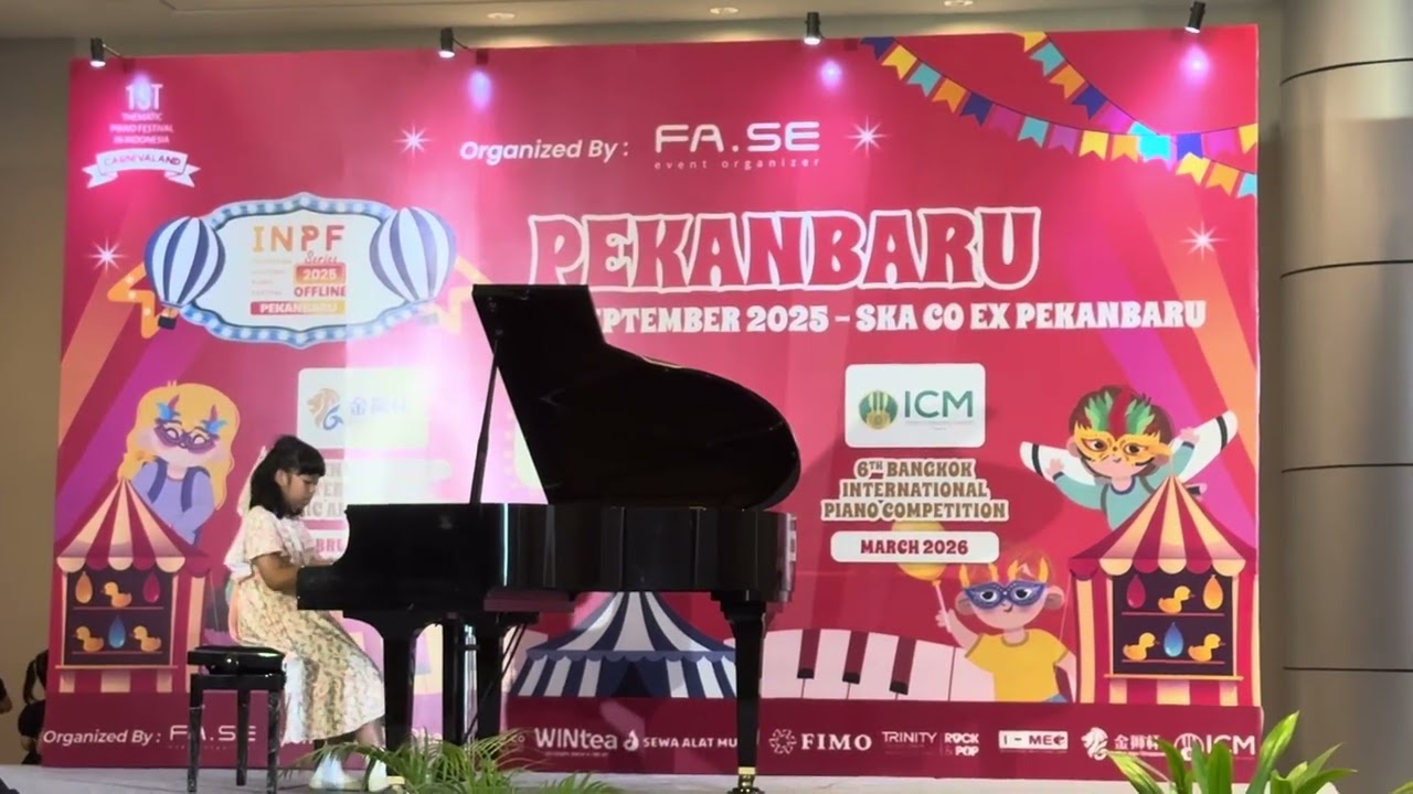 Shalom's piano performance of "Sparkling Splashes and Smooth Water"