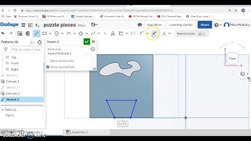 OnShape - Puzzle Piece - dimensioning angles