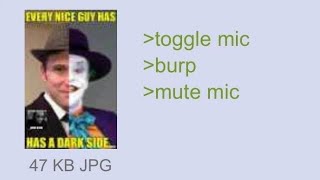 toggle mic, burp, mute mic