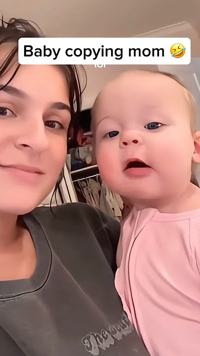 Baby is ability to imitate 🤣#tiktok #funny #baby #cute #babylove
