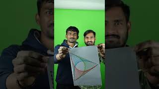 Triangle 📐 🧶🧶string art... l 🎨Drawing 🎨 using math#shorts