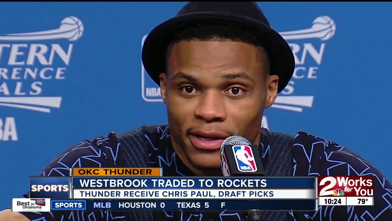 OKC Thunder trade Russell Westbrook to Houston Rockets for Chris Paul and Draft Picks