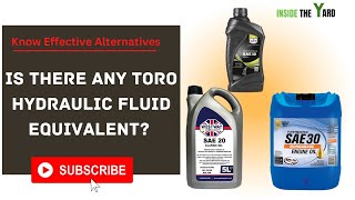 4 Toro Hydraulic Fluid Equivalent You Can Rely on