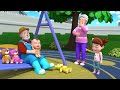 Teddy Plays on the Swing | Lalafun Nursery Rhymes &amp; Baby Songs