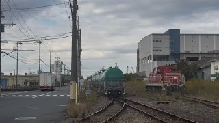 浜安善駅 米軍タンク車の入換シーン