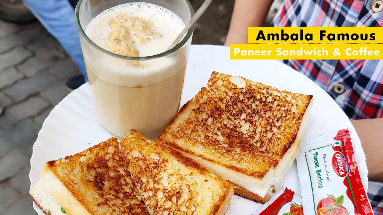 Ambala Famous Cheese Sandwich Rs. 90/- & Beaten Coffee Rs. 40/- l Parkash Coffee House, Sadar Bazar | INDIA EAT MANIA