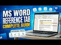 Microsoft word Reference Tab | Complete tutorial in Urdu/Hindi