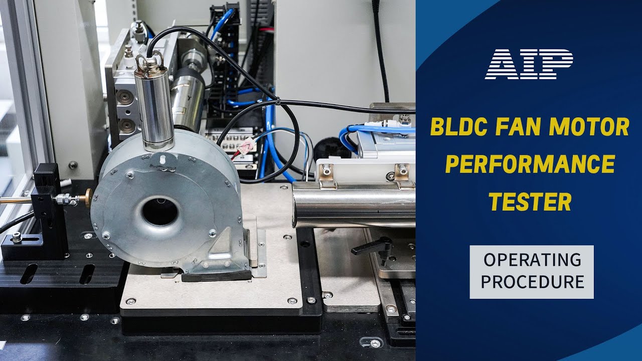 BLDC Fan Motor Performance Tester | AIP's customized solution - YouTube