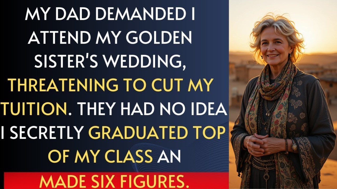 My dad demanded I attend my golden sister’s wedding, threatening to cut my tuition if I refused.