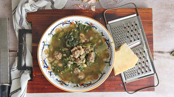 Italian Escarole and Meatball Soup