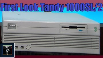 Tandy 1000 SL/2 First Look - Tandy Lab!