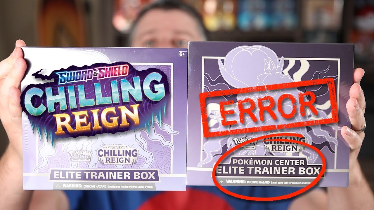 ERROR Pokemon Center CHILLING REIGN Elite Trainer Box Opening!