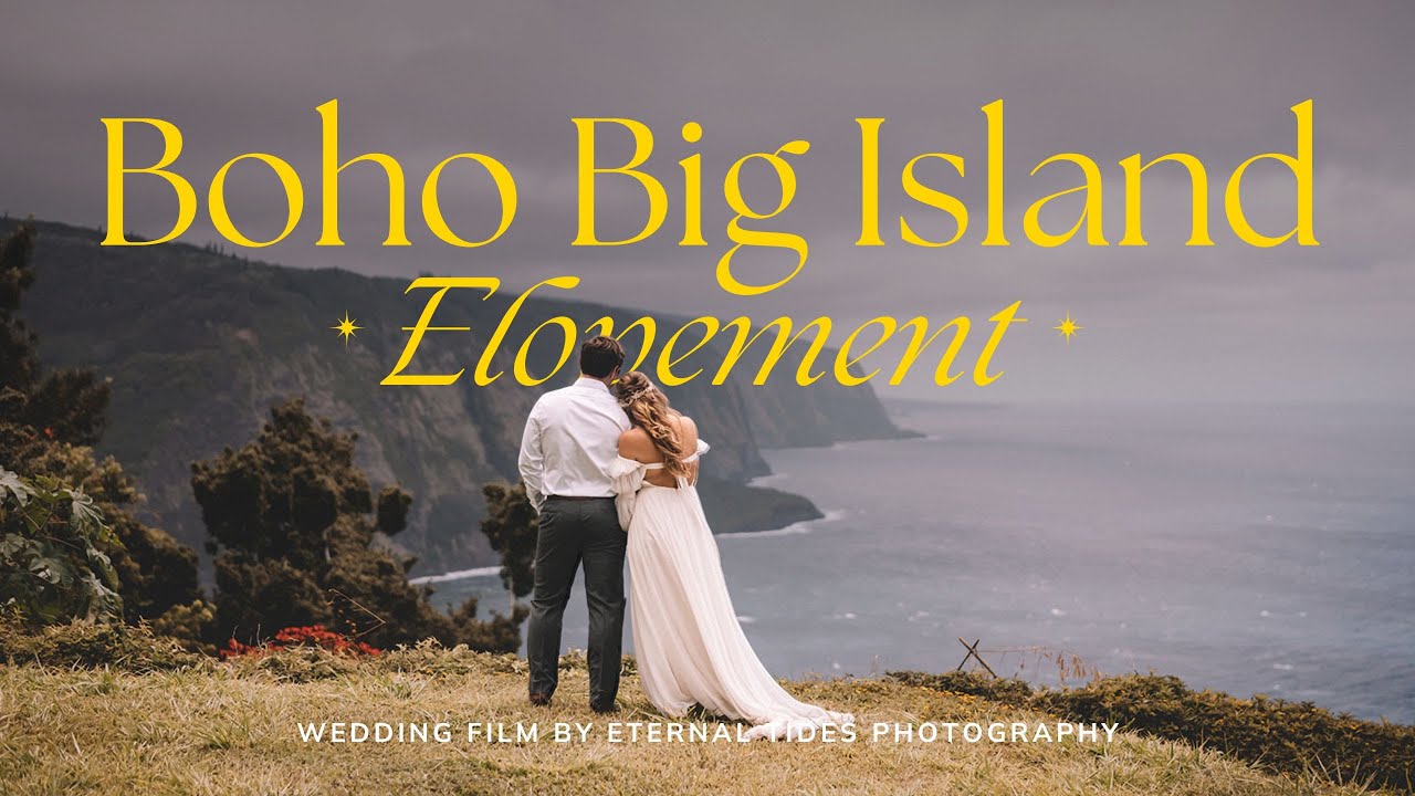 Beautiful and Intimate HAWAI'I Beach Wedding and Adventure Elopement