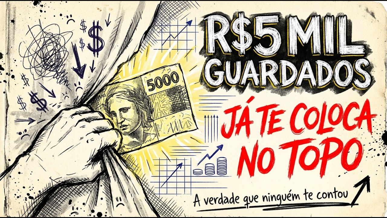 R$ 5 mil guardados: por que isso te coloca acima da média brasileira