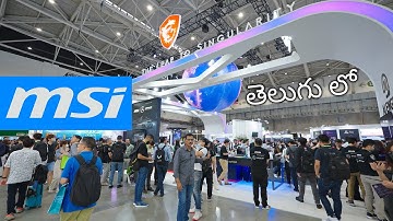 MSI Store Tour🤯 Computex 2023 in Telugu...