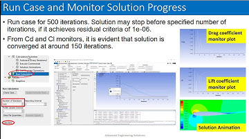 Ansys Fluent Tutorial ||| Solution animation, solution running, and judging solution convergence