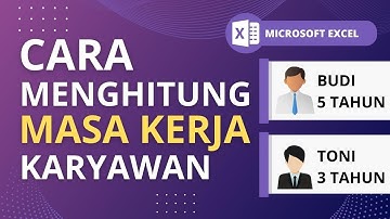 Cara menghitung masa kerja karyawan di Excel dengan rumus sederhana | Belajar Rumus Excel