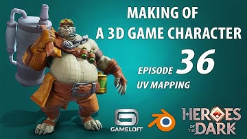Making UVs - Create a commercial game 3D character episode 36