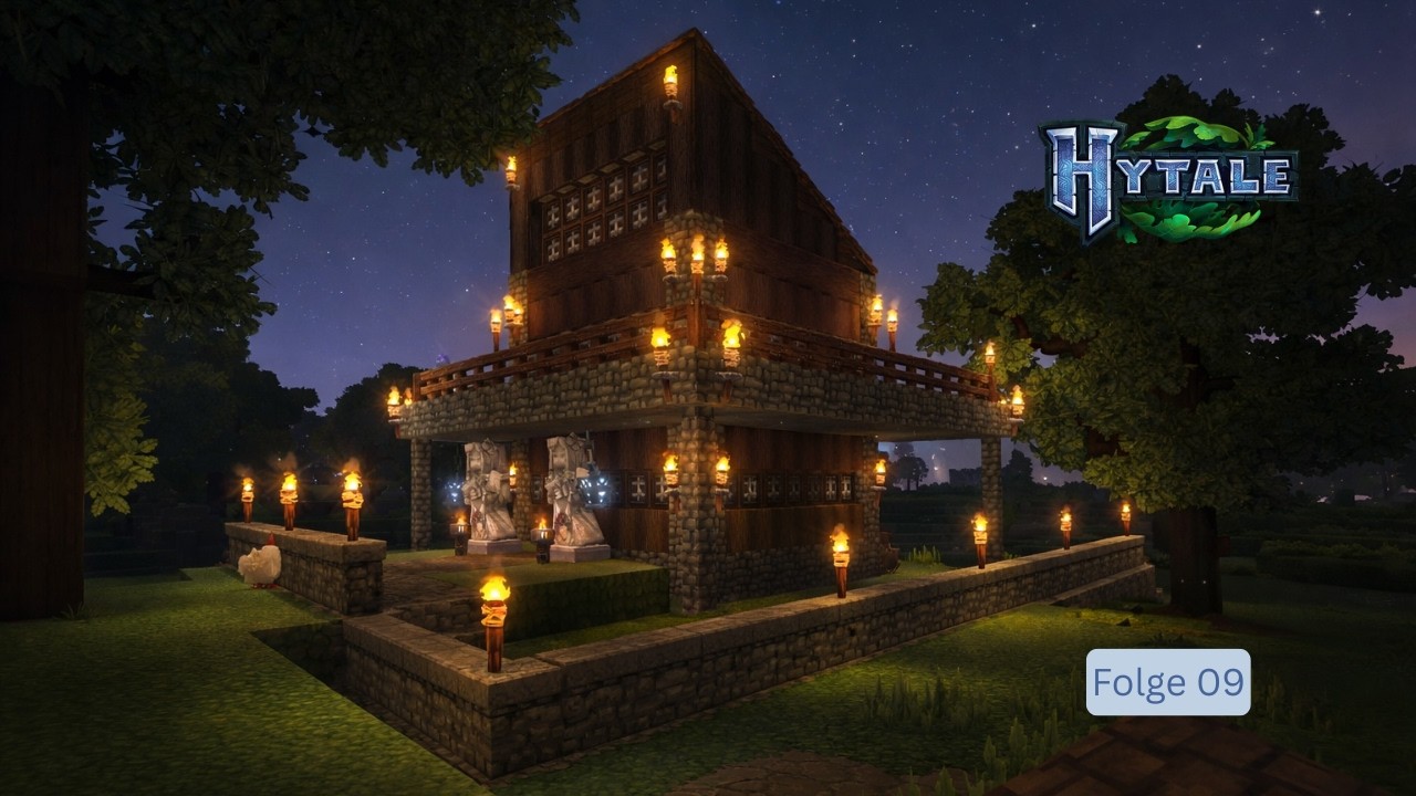 Fortschritt am Haus + ein misslungener Höhlentrip | Hytale S01 F09