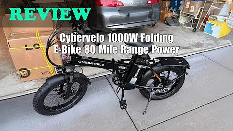Cybervelo 1000W Folding E-Bike Review: 48V Battery, 30+ MPH, 80 Miles Range (2025)