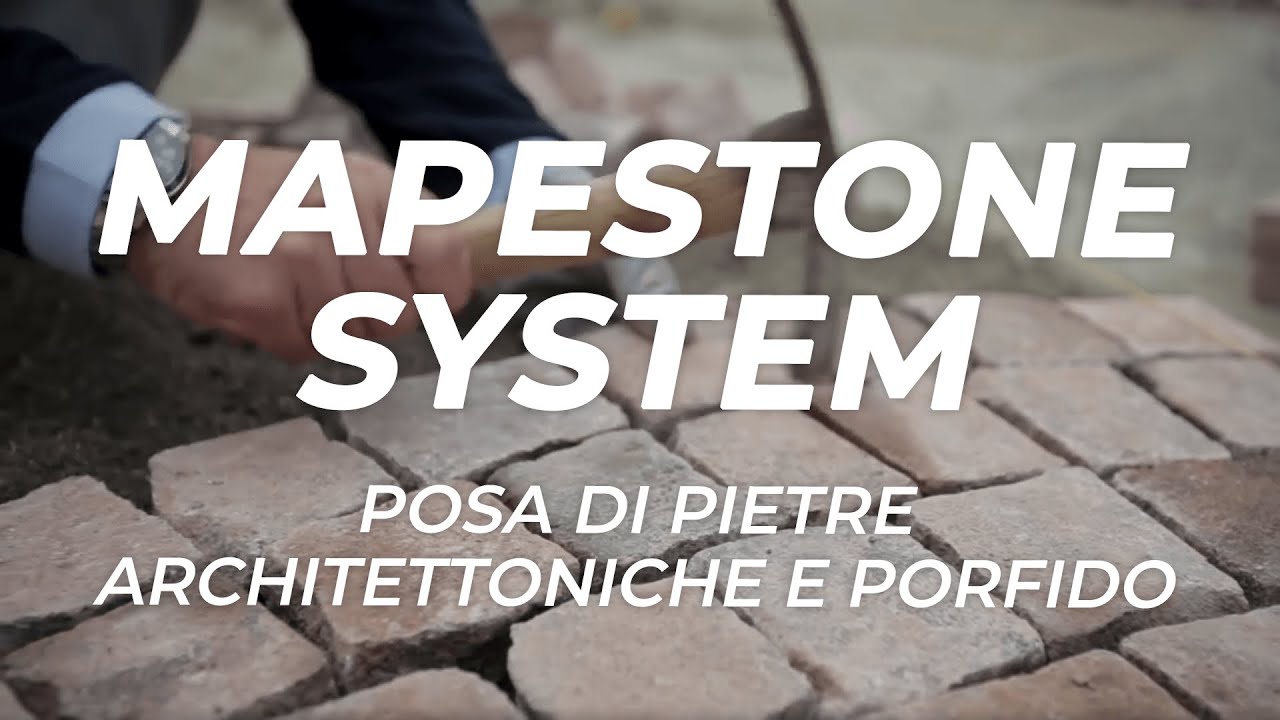 Posa di pietre architettoniche e porfido | Ideale per centri storici | Sistema Mapestone