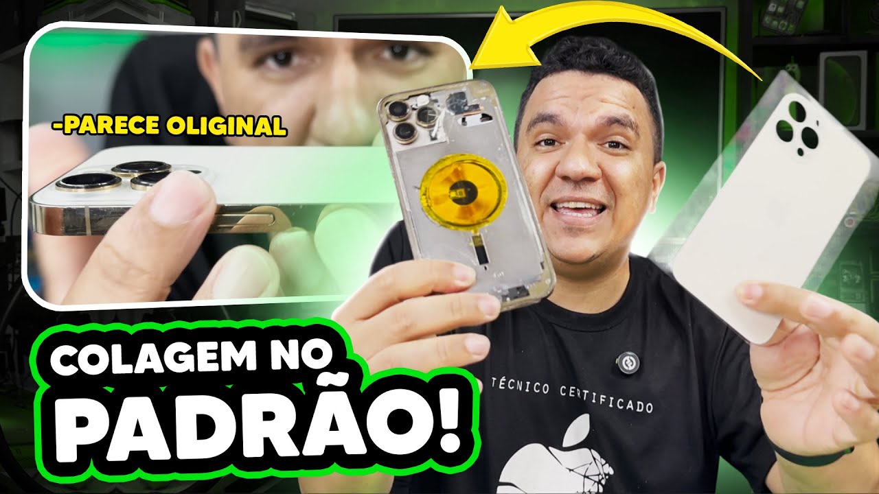 O chinês faz assim... Colagem de tampa de iPhones como você nunca viu!