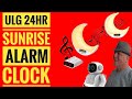 ULG Sunrise Alarm Clock wake up with music, sounds and soothing light