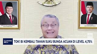 Bank Indonesia Holds Benchmark Interest Rate at 4.75% Again
