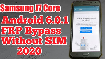 Samsung J7Core 6.0.1 2020 FRP Bypass Google account | Samsung J701F Remove Google unlock Without Pc