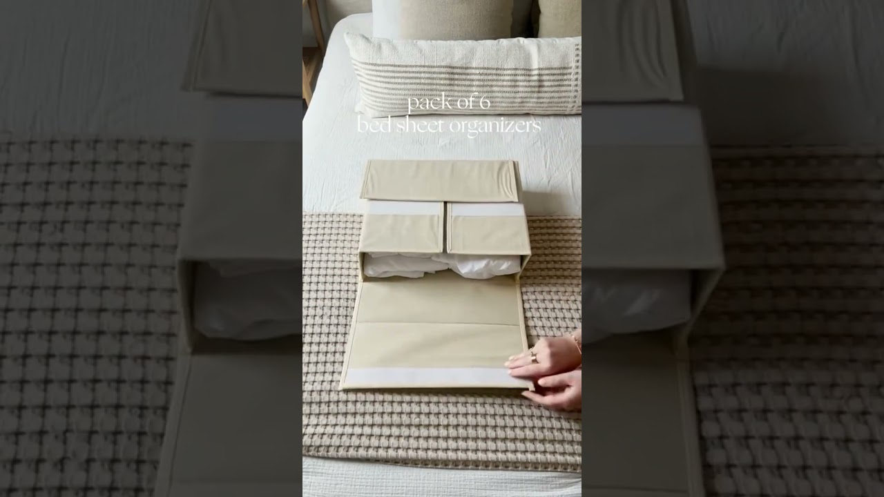 Amazon Finds💥Organization Find💥SheetCube Foldable Bed Sheet Set Organizer