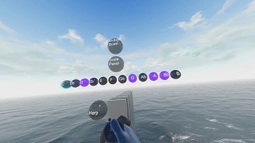 Virtual reality music controller demo