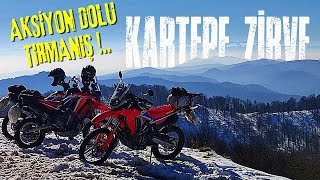 Kar Ve Buz Üstünde Zorlu Sürüş Kartepe Zi̇rve Crf 250 Rally
