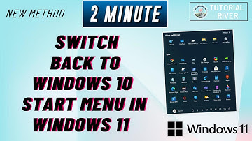 How to switch back to windows 10 start menu in windows 11  ( Step-by-Step ) 2025