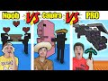 NOOB VS CAIPIRA VS PRO CONSTRUINDO ENDERMAN E ENDER DRAGON NO MINECRAFT !!