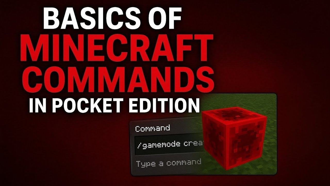 Minecraft Pocket Edition Commands Tutorial | Learn the Basics FAST ...