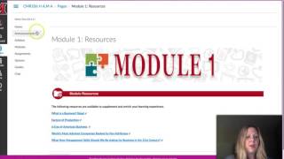 Module 1 Overview CMR 106 Winter 2017