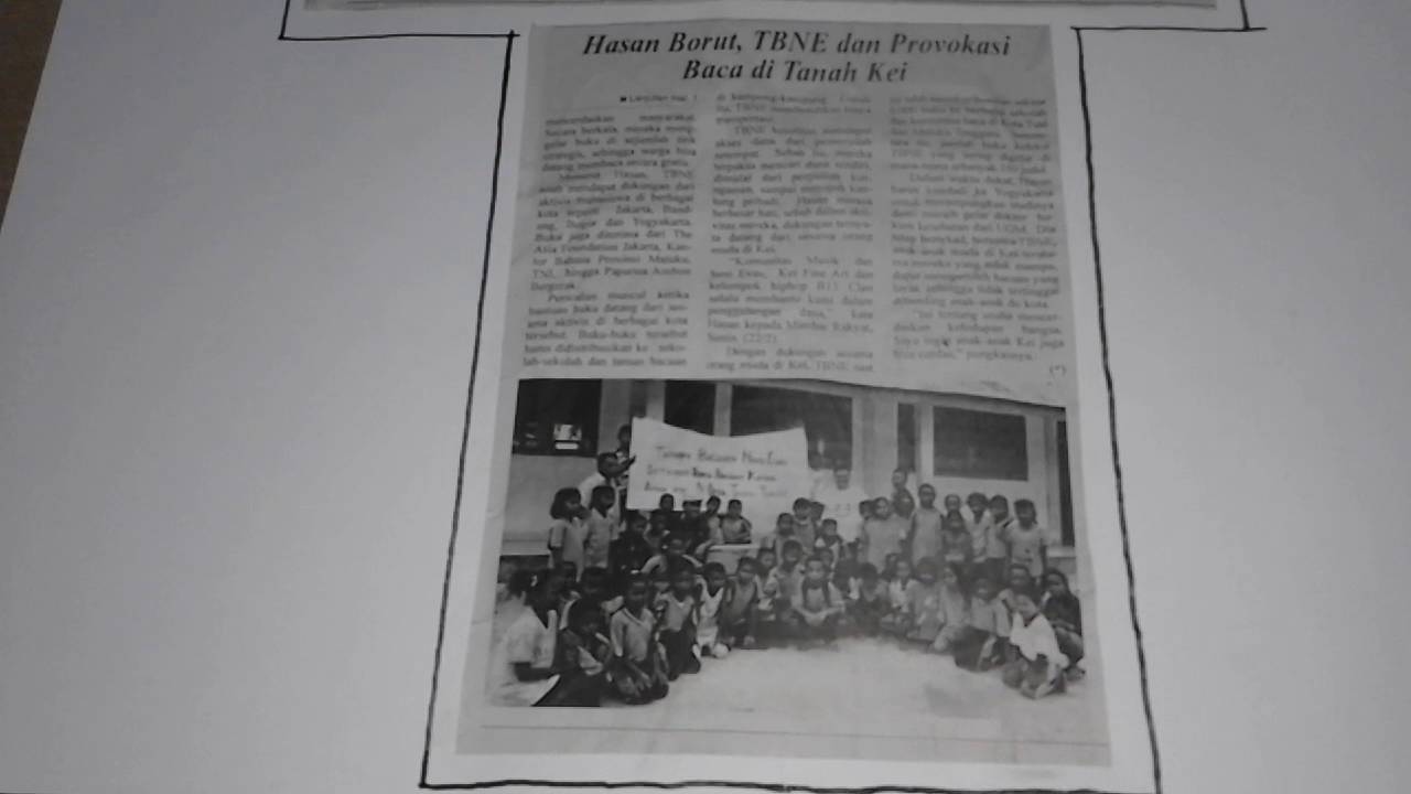 Proses belajar mengajar GRATIS di Rumah Baca TBNE, Tual 13 Agustus 2016 - YouTube
