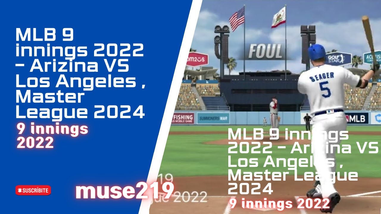 MLB 9 innings Dbacks Vs.Dodgers , Master League 2024 YouTube