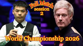 Neil Robertson vs Pang Junxu Full Match World Championship 2026 session 2