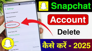 Snapchat account delete kaise kare 2025 | How to delete snapchat account | snapchat id delete kare