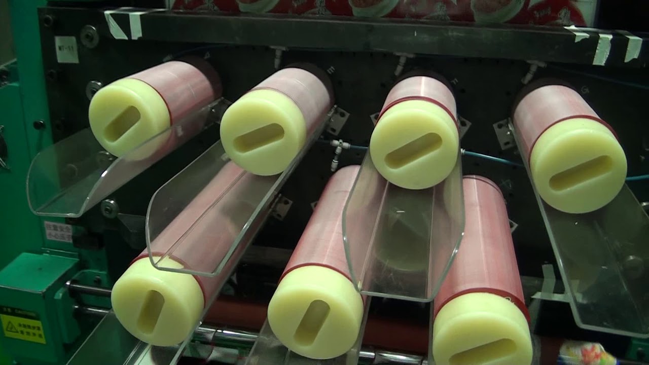 Video of automatic aluminum foil lid punching machine YouTube