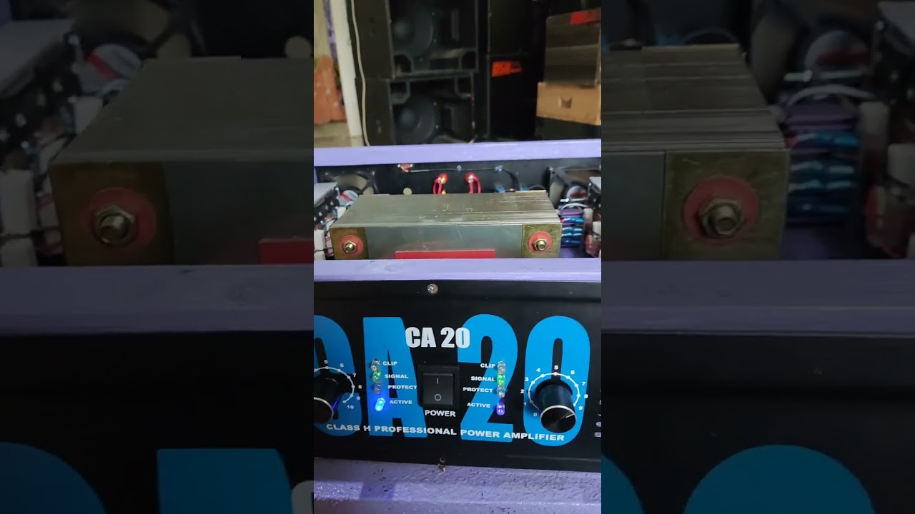 cek sound power amplifier driver ocl balap , full ombro